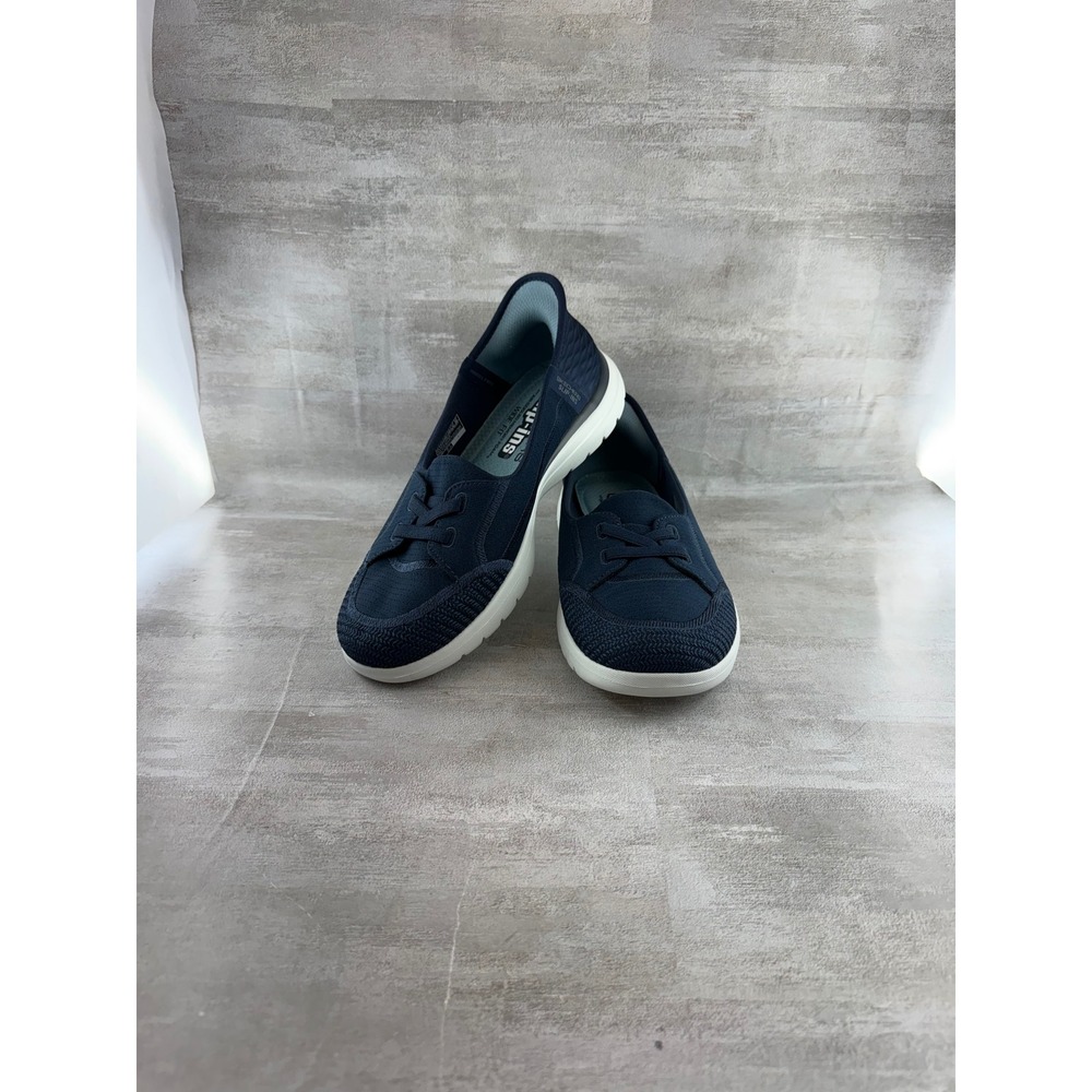 Skechers Hands Free Slip-ins On-the-GO Flex Serene Navy 136543W Women 7.5 Wide